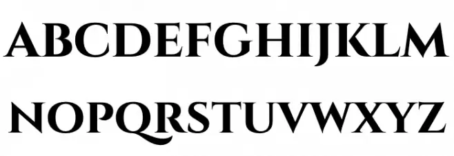 Cinzel-Bold Font LOWERCASE