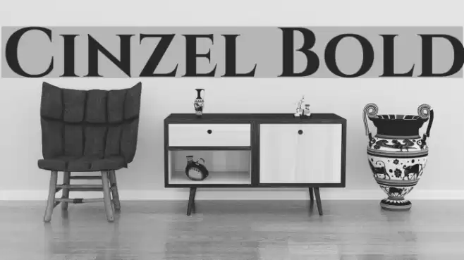 Cinzel Bold Font examples