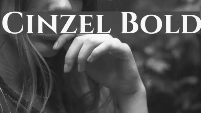 Cinzel Bold Font examples