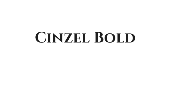 Cinzel Bold Logo