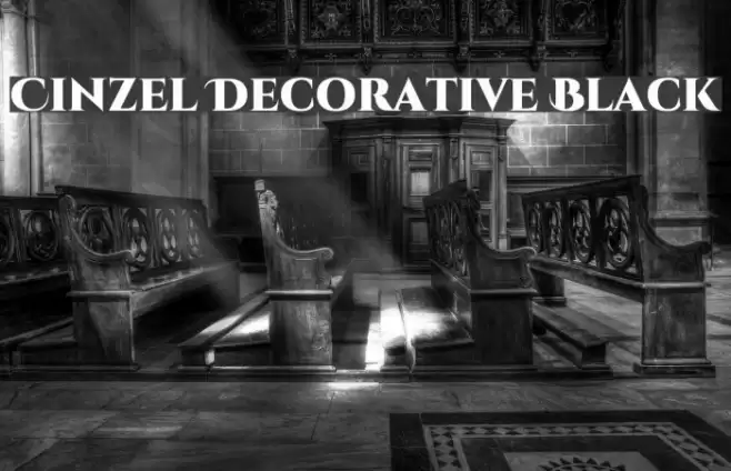 Cinzel Decorative Black Font examples