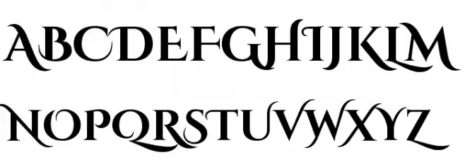 Cinzel Decorative Bold Schriftart Groß