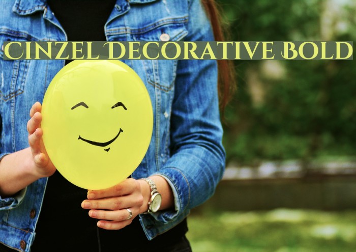 Cinzel Decorative Bold Font examples