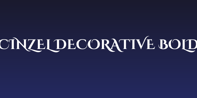 Cinzel Decorative Bold Social Header