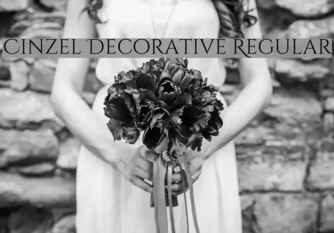 Cinzel Decorative Regular Font examples