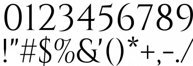 Cinzel Regular Font OTHER CHARS