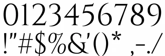 Cinzel-Regular Font OTHER CHARS