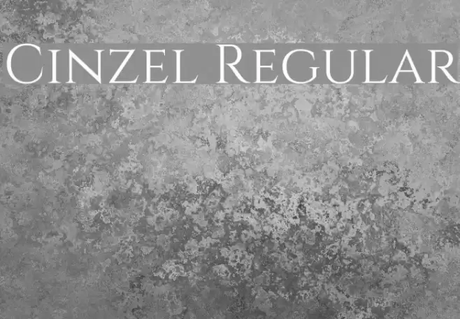 Cinzel Regular Font examples