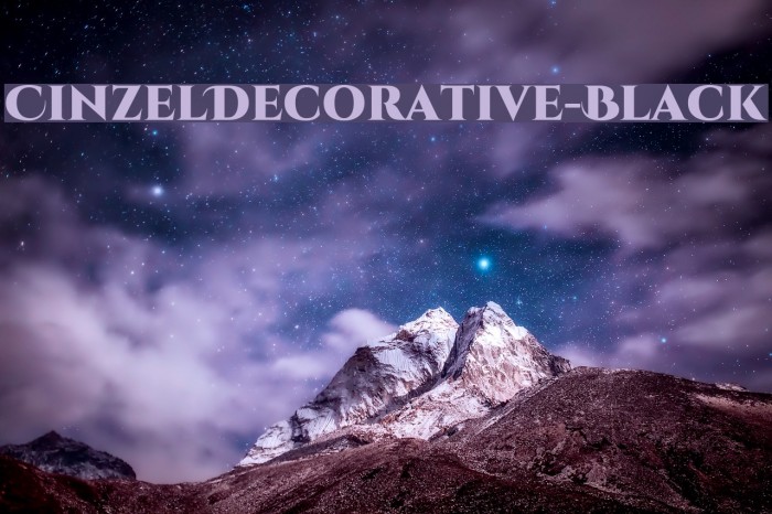 CinzelDecorative-Black Font examples