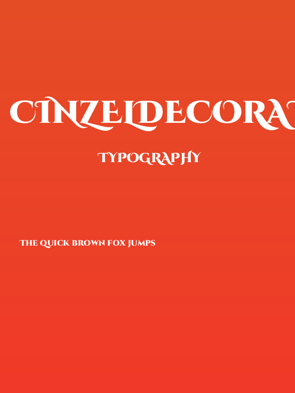 CinzelDecorative-Black Poster