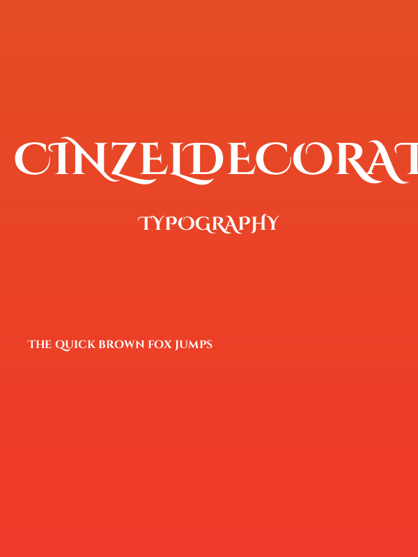 CinzelDecorative-Bold Poster
