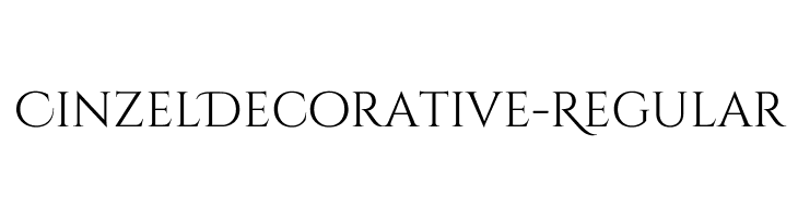 Cinzeldecorative Regular Fonte Pt Free Fonts Download
