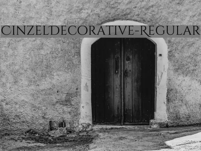 CinzelDecorative-Regular Font examples