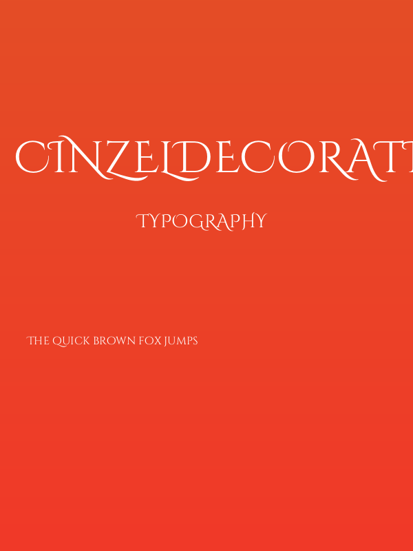 CinzelDecorative-Regular Poster
