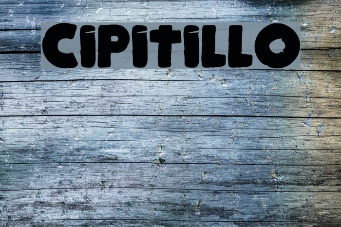 Cipitillo Fonte examples