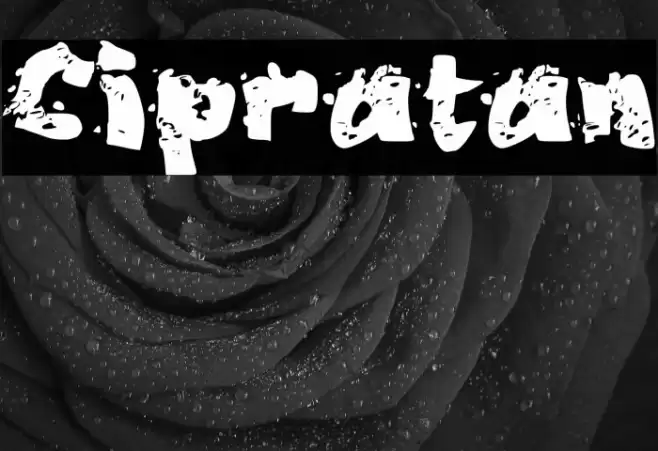 Cipratan Font examples