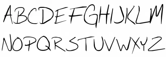 Circ Handwriting Fonte MAIÚSCULAS