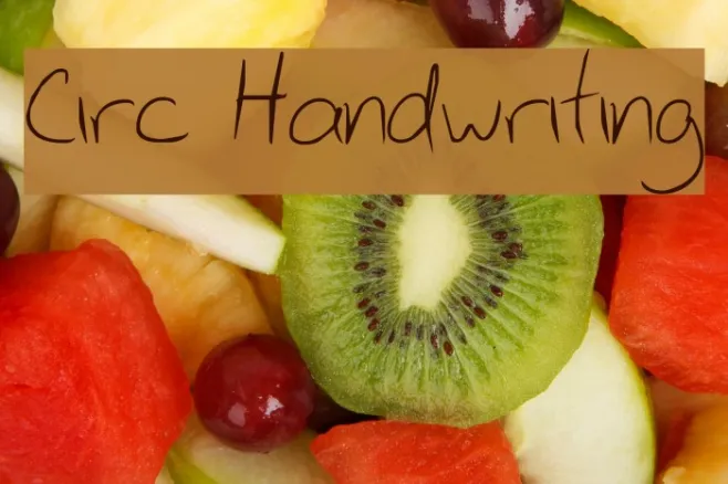 Circ Handwriting Example 2