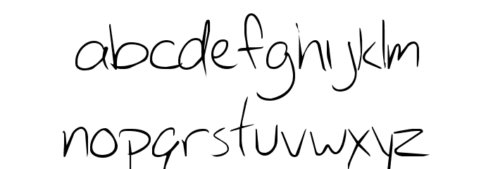 Circ Handwriting Font LOWERCASE