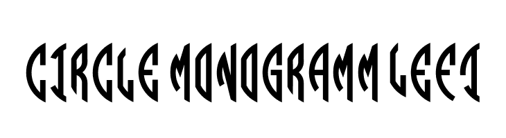 Circle Monogramm Left  Frei Schriftart Herunterladen