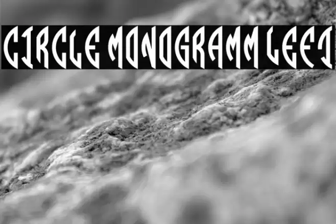 Circle Monogramm Left Font examples
