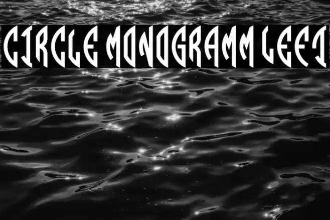 Circle Monogramm Left Font examples