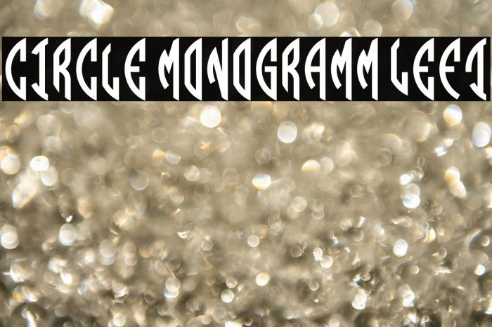 Circle Monogramm Left Example 3