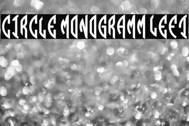 Circle Monogramm Left Font examples