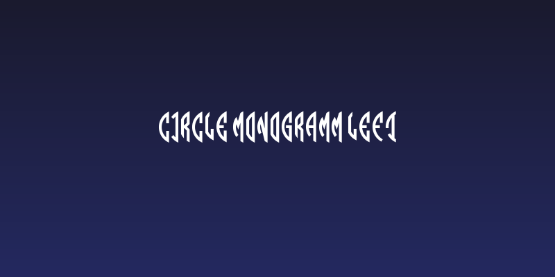 Circle Monogramm Left Social Header