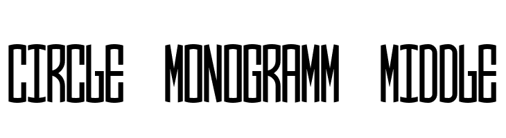 Circle Monogramm Middle  Frei Schriftart Herunterladen