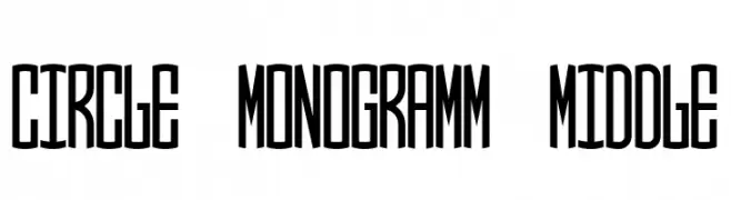 Circle Monogramm Middle  Скачать бесплатные шрифты
