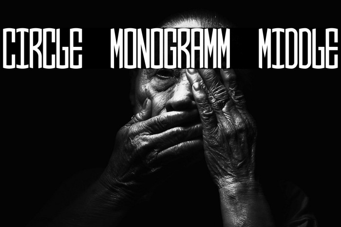 Circle Monogramm Middle Example 2