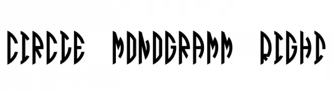 Circle Monogramm Right  تنزيل الخطوط