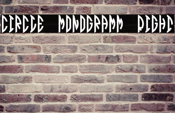 Circle Monogramm Right Example 3