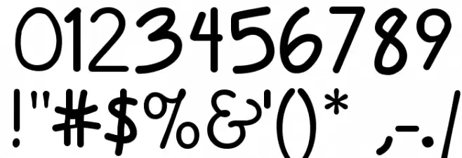 Circle Of Love Font OTHER CHARS