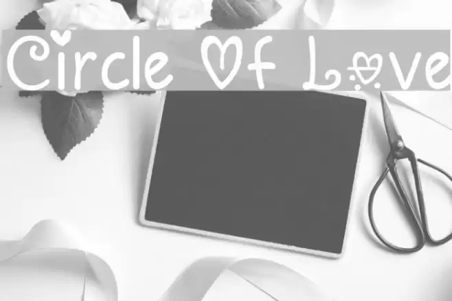 Circle Of Love Font examples