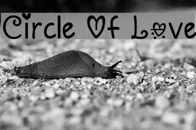 Circle Of Love Font examples