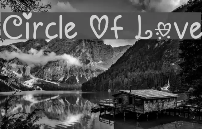 Circle Of Love Font examples