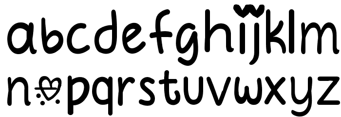 Circle Of Love Font LOWERCASE