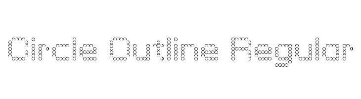 Circle Outline Regular Font
