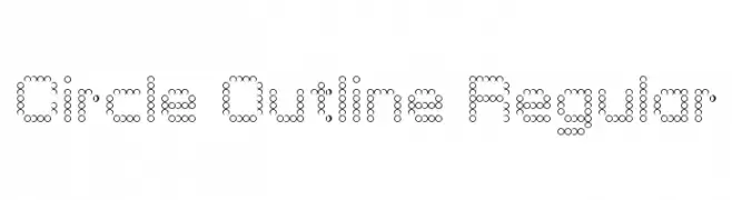 Circle Outline Regular  Frei Schriftart Herunterladen