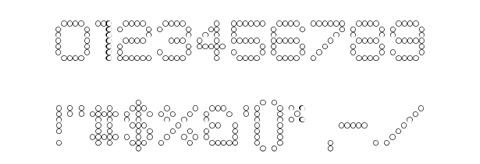 Circle Outline Regular Font OTHER CHARS
