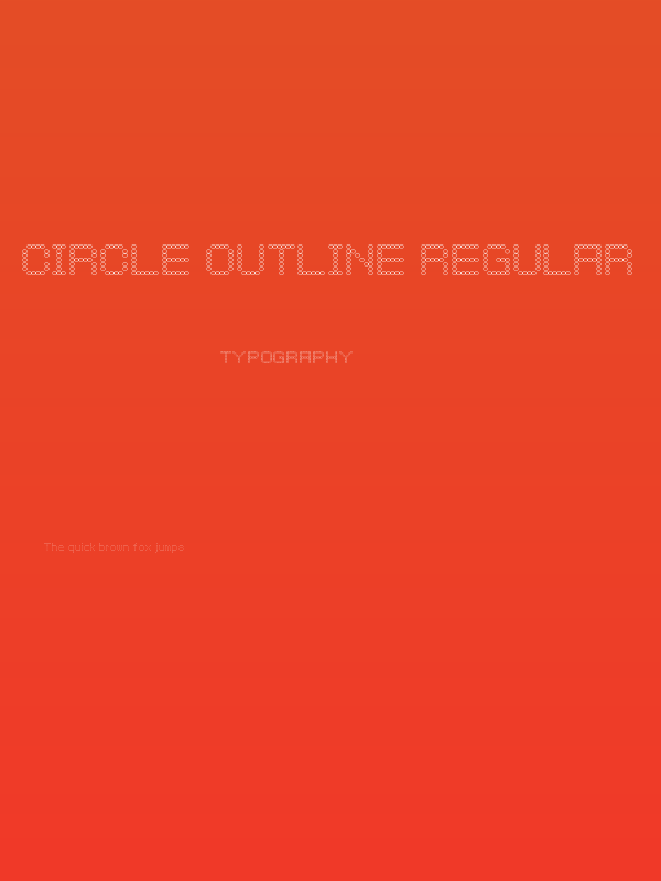 Circle Outline Regular Poster
