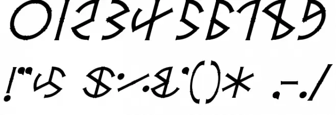 Circle-Six フォント その他の文字