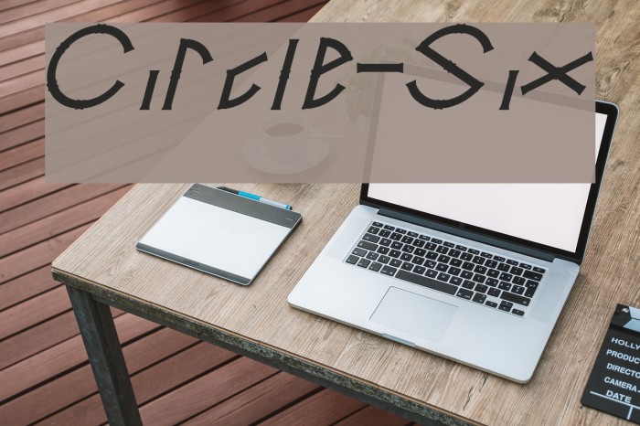 Circle-Six Font examples