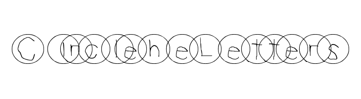 Circle The Letters  les polices de caractères gratuit tlcharger