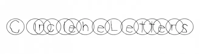 Circle The Letters  Fuentes Gratis Descargar