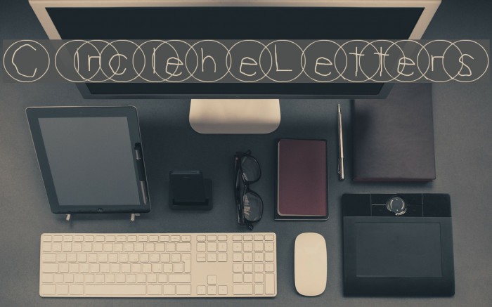 Circle The Letters Font examples