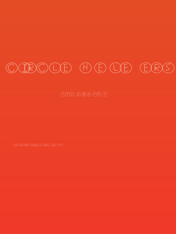 Circle The Letters Poster