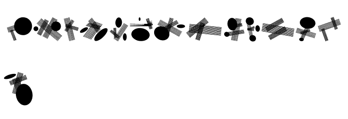 Circle and Line Regular Font OTHER CHARS